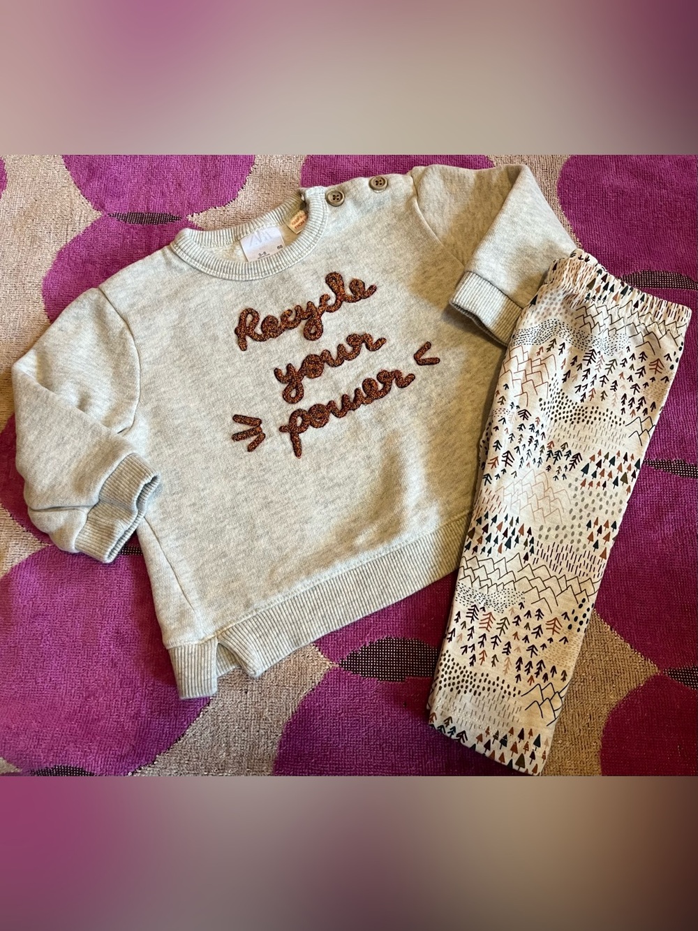 NWOT Zara Baby Tree Hugger 2PC Outfit Set